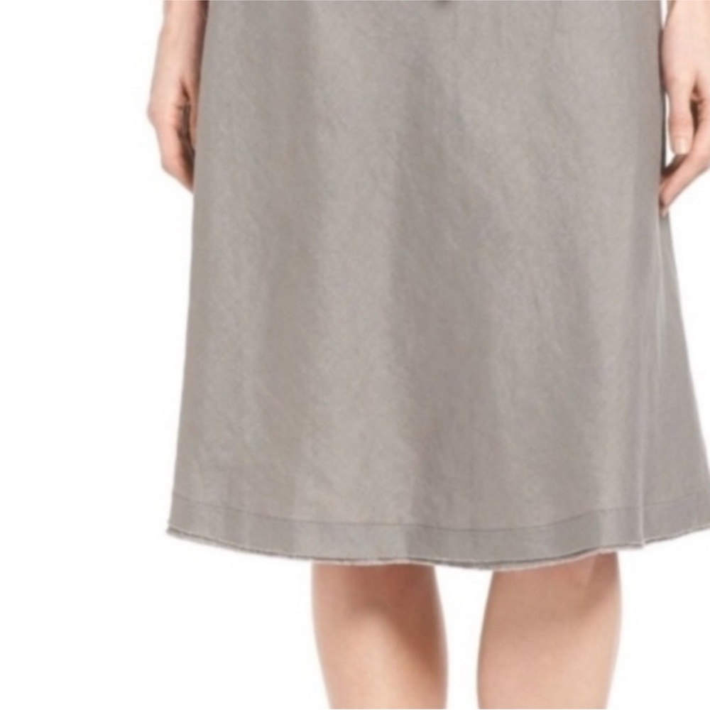 Eileen Fisher Classic Gray A-line Skirt